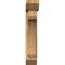 Ekena Millwork Legacy Slat Rough Sawn Bracket w/ Offset Brace, Western Red Cedar, 8"W x 32"D x 44"H BKT0806X32X44LEC06RWR - alternate 4